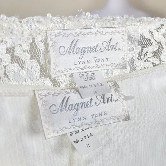 Vintage Magnet Art Lynn Yang Gauze Lace Dress and Jacket - M - Picture 14 of 14